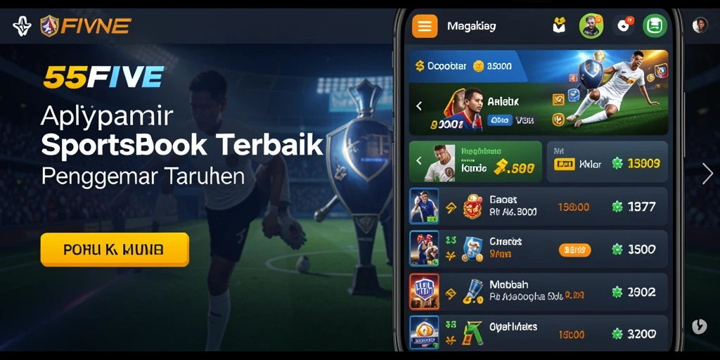Tampilan utama gameplay 55FIVE yang menarik dan interaktif.