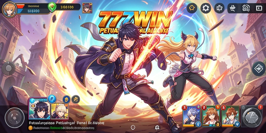 Gameplay Anime mendebarkan dalam 777WIN.