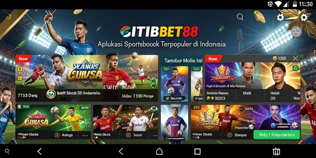 Tampilan gameplay aplikasi Sportsbook CITIBET88 yang menarik.