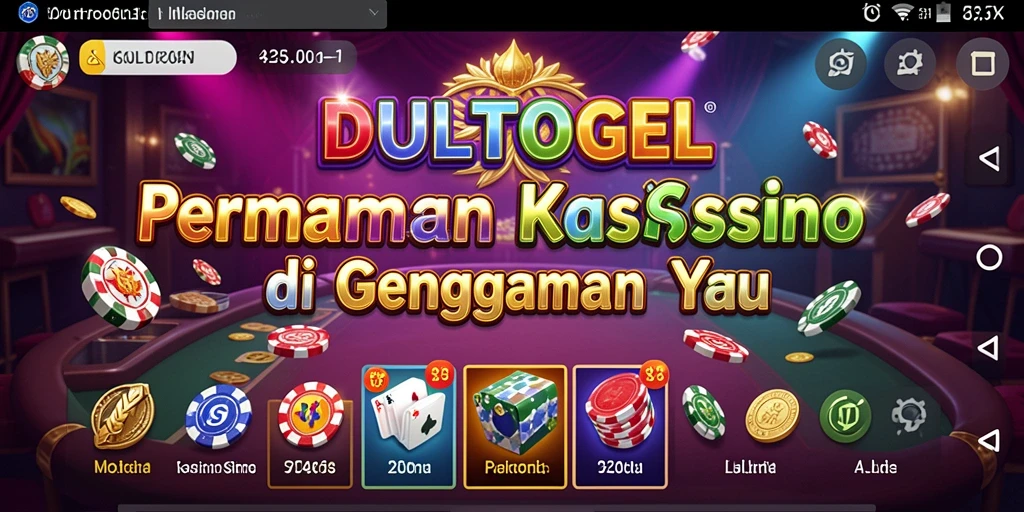 Tampilan permainan kasino yang menarik di DULTOGEL.