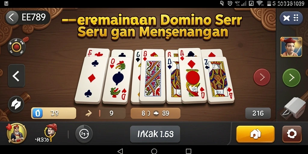 Screenshot gameplay EE789 menampilkan keseruan bermain Domino.