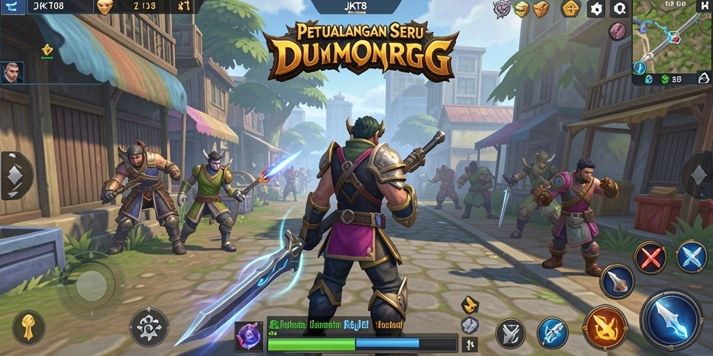 Gameplay seru dengan grafis menawan di JKT8 MMORPG.