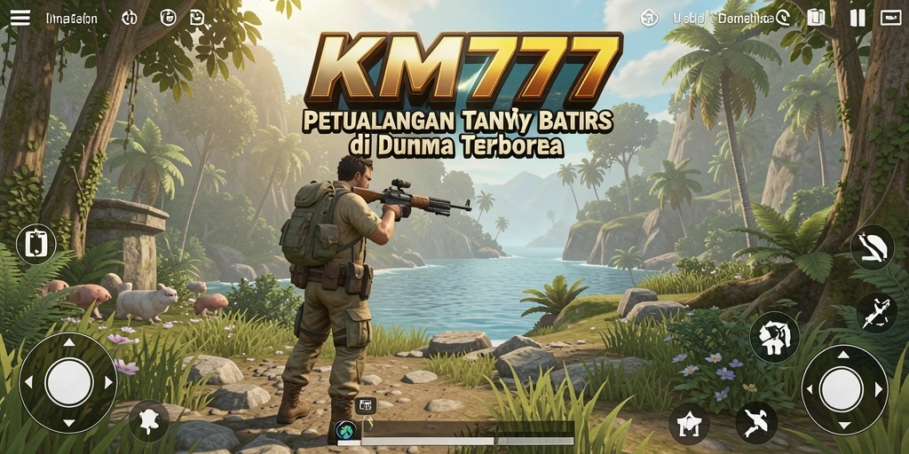 Tampilan gameplay KM777 di dunia terbuka dengan grafis menakjubkan.