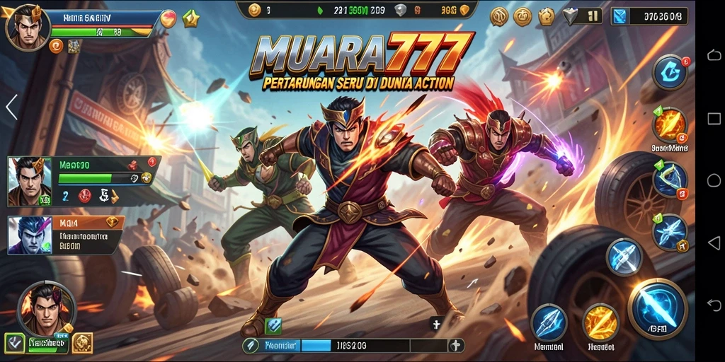 Tangkapan layar MUARA777 menampilkan aksi pertarungan yang seru.