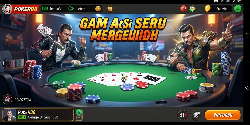 Tampilan gameplay <strong>POKER88</strong> yang penuh aksi dan grafis menakjubkan.