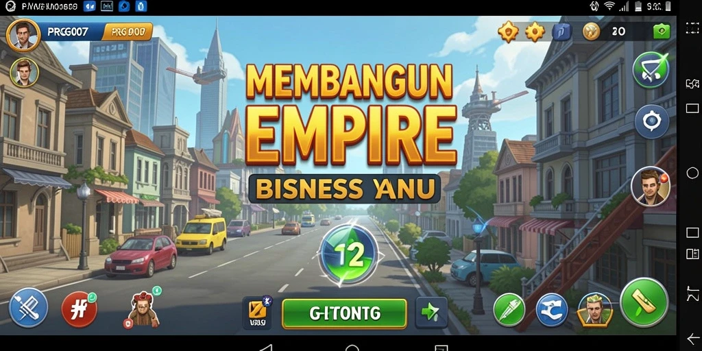 Gameplay menarik dalam PRG007 yang mengundang pemain untuk membangun empire bisnis.