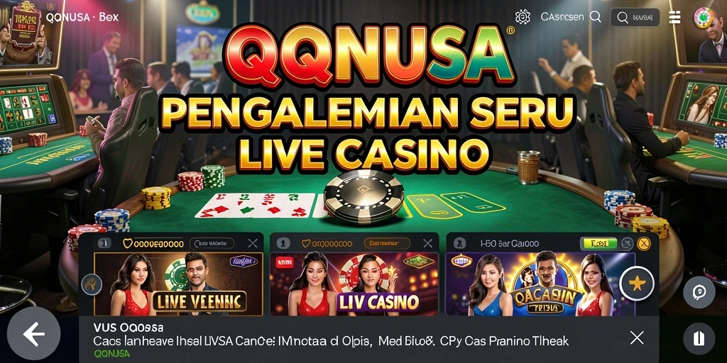 Screenshot gameplay Live Casino yang menarik dan interaktif di QQNUSA.