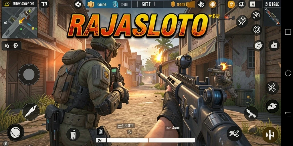 Tampilan gameplay RAJASLOTO yang penuh aksi dan seru.