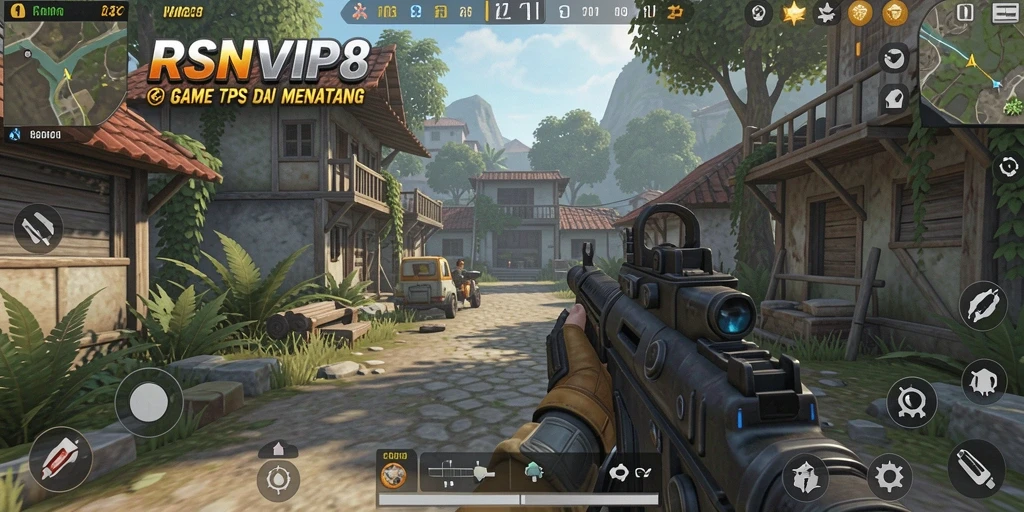 Screenshot gameplay RSNVIP8 menampilkan pertempuran seru dan grafis menarik.