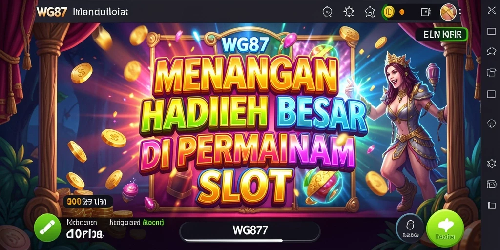 Screenshot gameplay WG87 yang menampilkan slot dengan efek visual yang menawan.