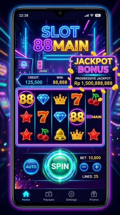 Tampilan antarmuka penggunaan 88main yang intuitif.