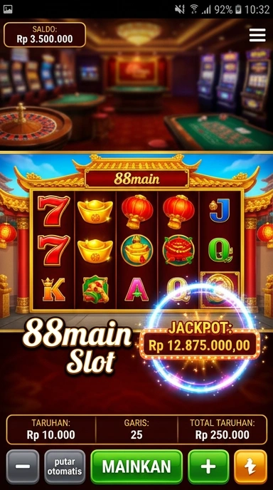 Fitur keamanan aplikasi di 88main yang terpercaya.